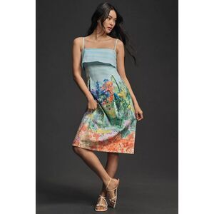 Anthropologie  Sleeveless Printed Knee-Length Dress